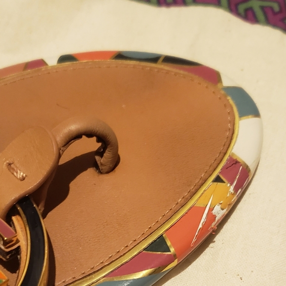 Tory Burch Enameled Miller Sandals - Picture 2 of 5